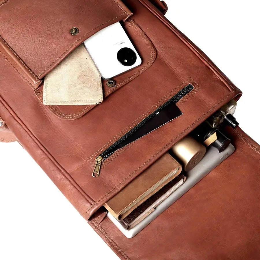 Full Grain Leather Laptop Backpack, Handmade Rucksack, Premium Quality amp Classic Charm, leather backpack for men and women For