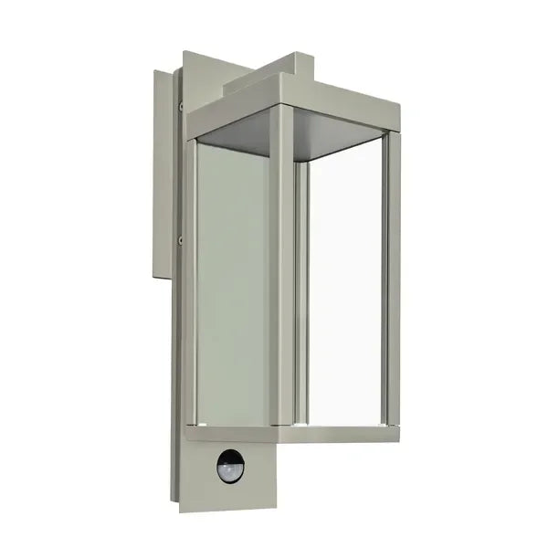 Inowel Motion Sensor Outdoor Wall Light Integrated LED Porch Light with Clear Glass Shade 22529