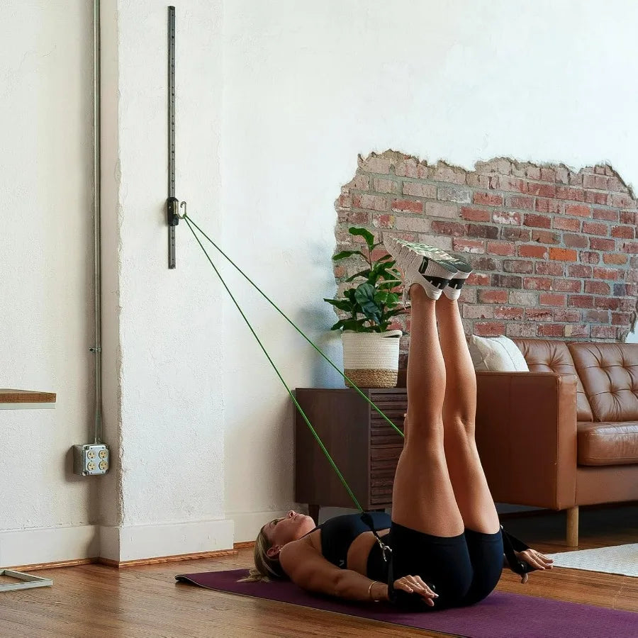 Kinetic Bands Space Saver Gym Resistance Bands Exercise Equipment for at Home Fitness Workout | Resistance Band Wall Anchor with