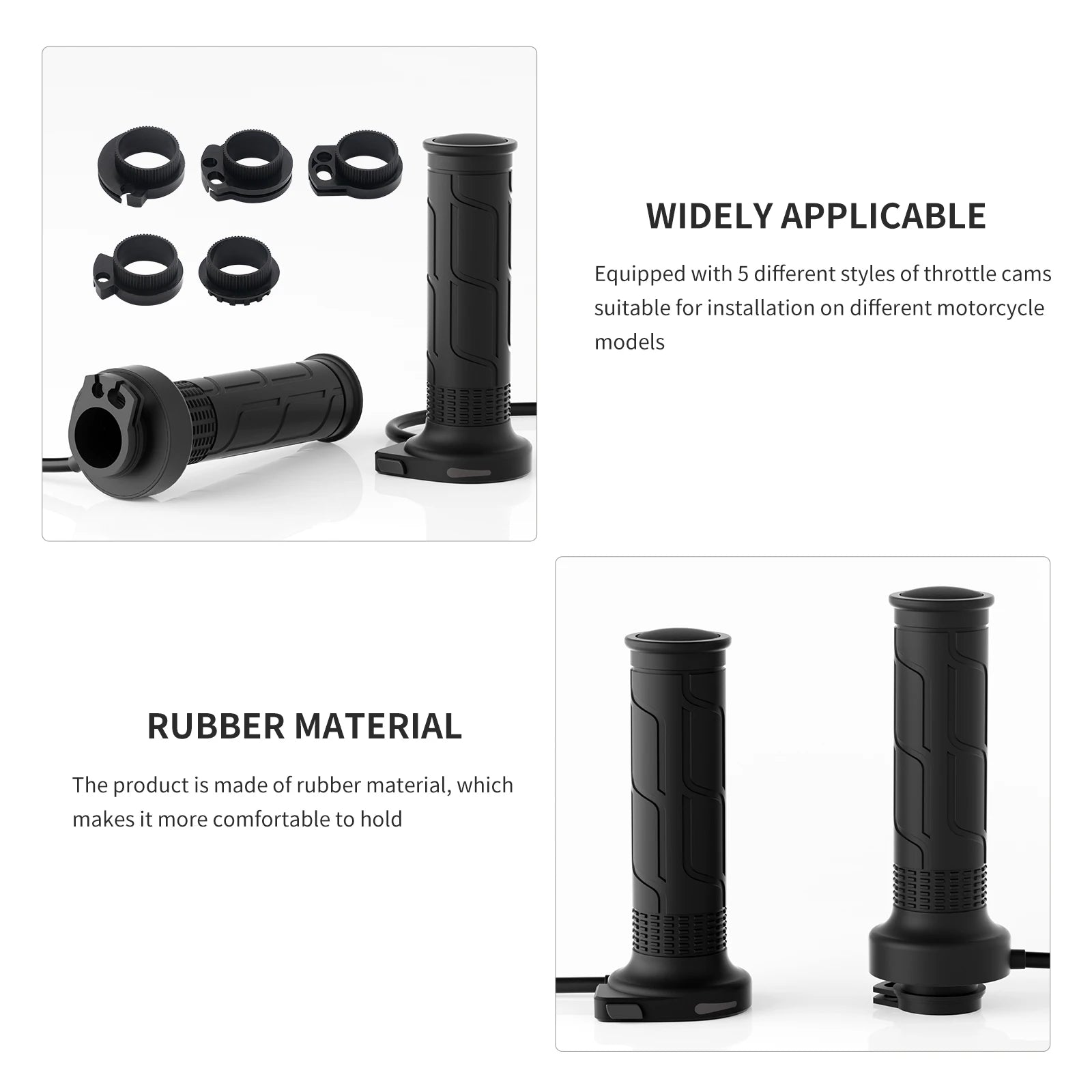 Universal Motorcycle Electric Heating Handle 12V 22mm Hand Heated Grips Adjustable Temperature Motorbike Warmers Hot Handlebar