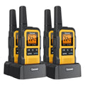 HeavyDuty Walkie Talkies IP67 Waterproof TwoWay Radios with NOAA Weather Alert amp Floating 2Watt Long Range for Job Sites, Hunt