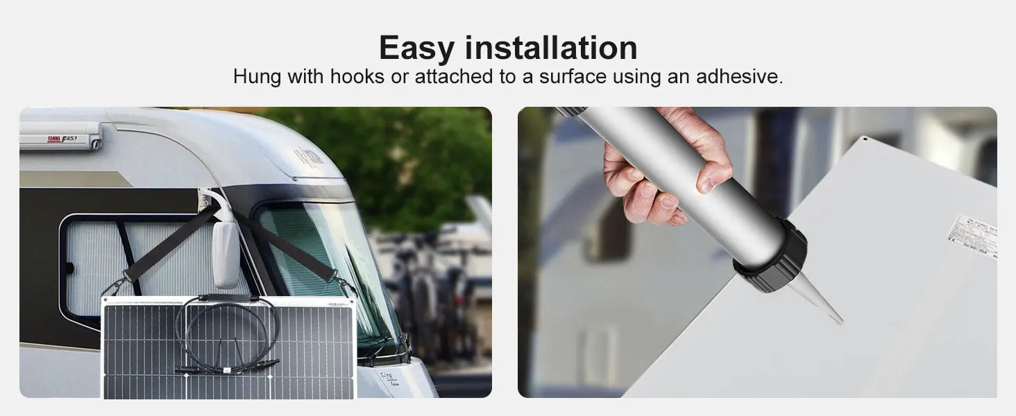 Solar Panel 125W 250W  12V Portable Monocrystalline Flexible Solar Plate for Boats, RV, Trailers, Motorhome, Power Station,