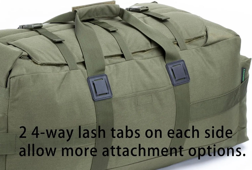 Large Military Duffle Bag Backpack Tactical Field Gear Equipment Duffel Bag Army Deployment Bag 85L
