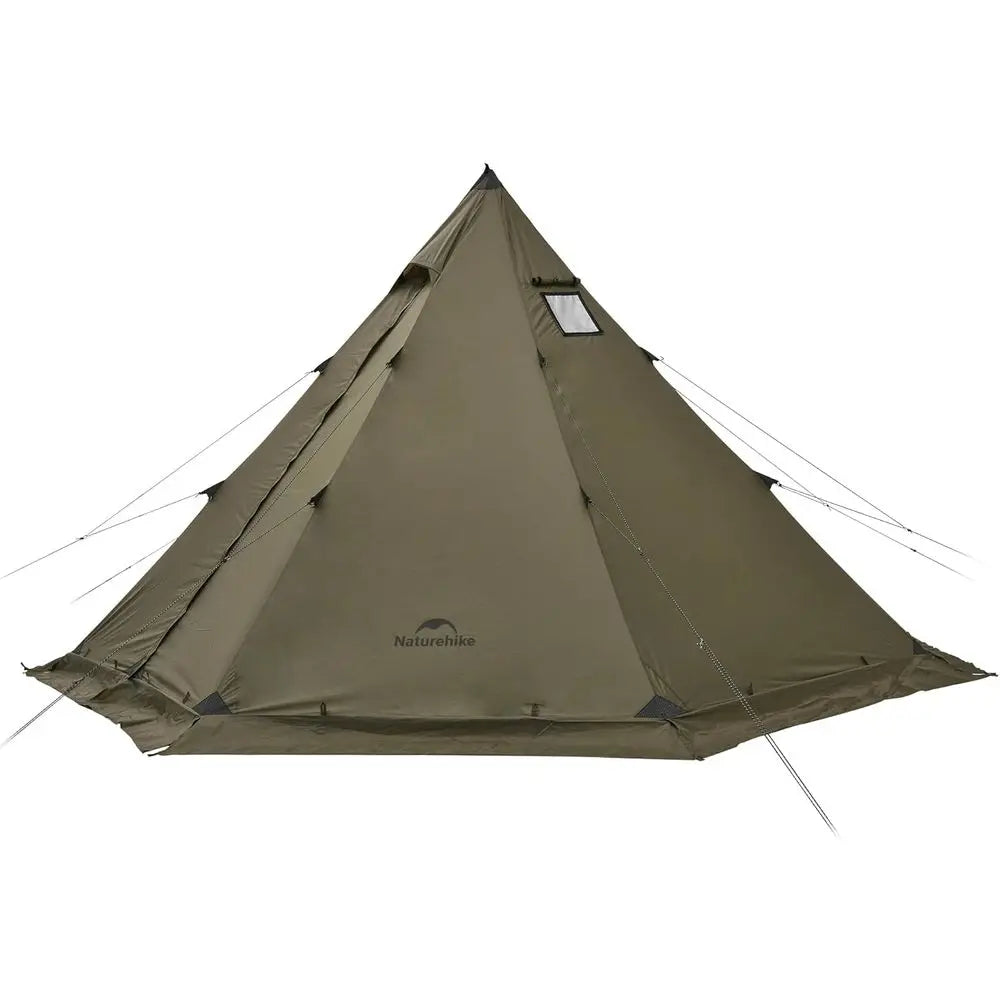 4-6 Person 4-Season Waterproof Windproof Camping Tent with Stove Jack for Cold Weather Winter Use
