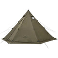 4-6 Person 4-Season Waterproof Windproof Camping Tent with Stove Jack for Cold Weather Winter Use