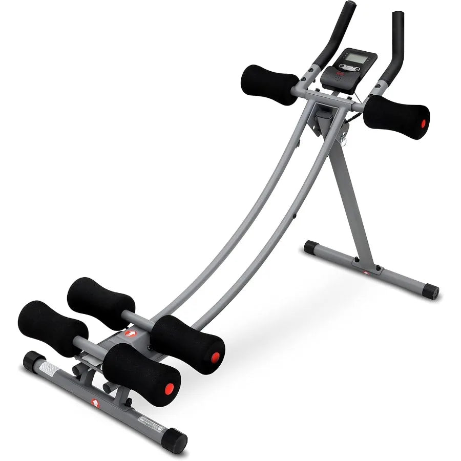 Waist Trainer Ab Roller with Elbow Support Training Wheels Foldable for Home Gym Abdominal Exercises Core Strength Glute Traine