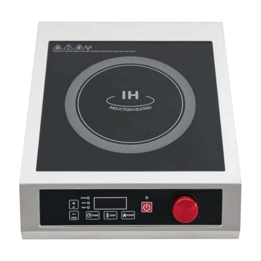3500W Commercial Induction Cooktop Portable Countertop Burner with LED Digital Display 10-Speed Temperature/Power Adjustable St
