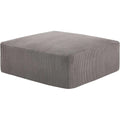 Square Stuffed Ottoman Pouf for Sofa Couch, Corduroy Poufs with Foam Chunk Filling, Furry & Fluffy Foot Stool Movable Ottoman. 4