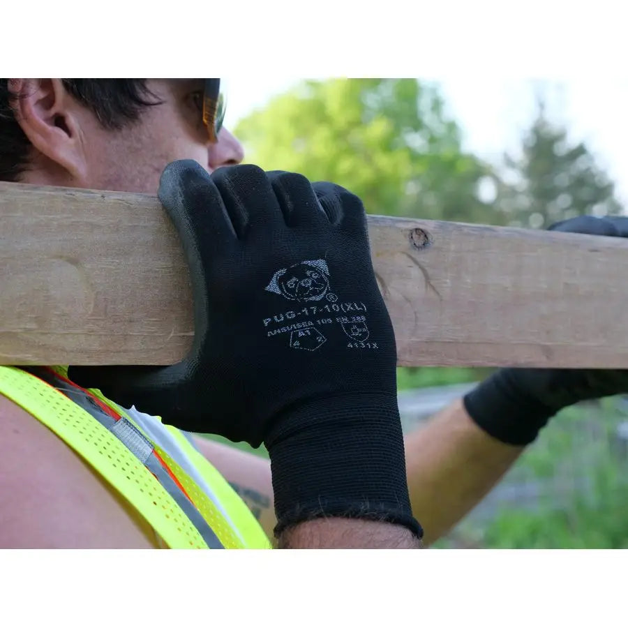PUG17 Lightweight Polyurethane Dipped Work Gloves, AntiStatic Electrostatic Compliant with Secure Grip, Bare Hand Sensitivity, B