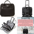 Baggallini Women's Dual Wheel Rolling Tote Bag
