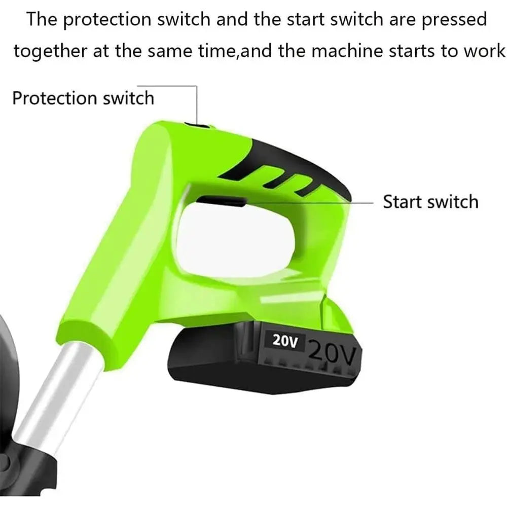 20V Cordless Electric Tiller for Gardening and Vegetable Plots, 25cm Depth Cultivator, Weeder & Power Tool