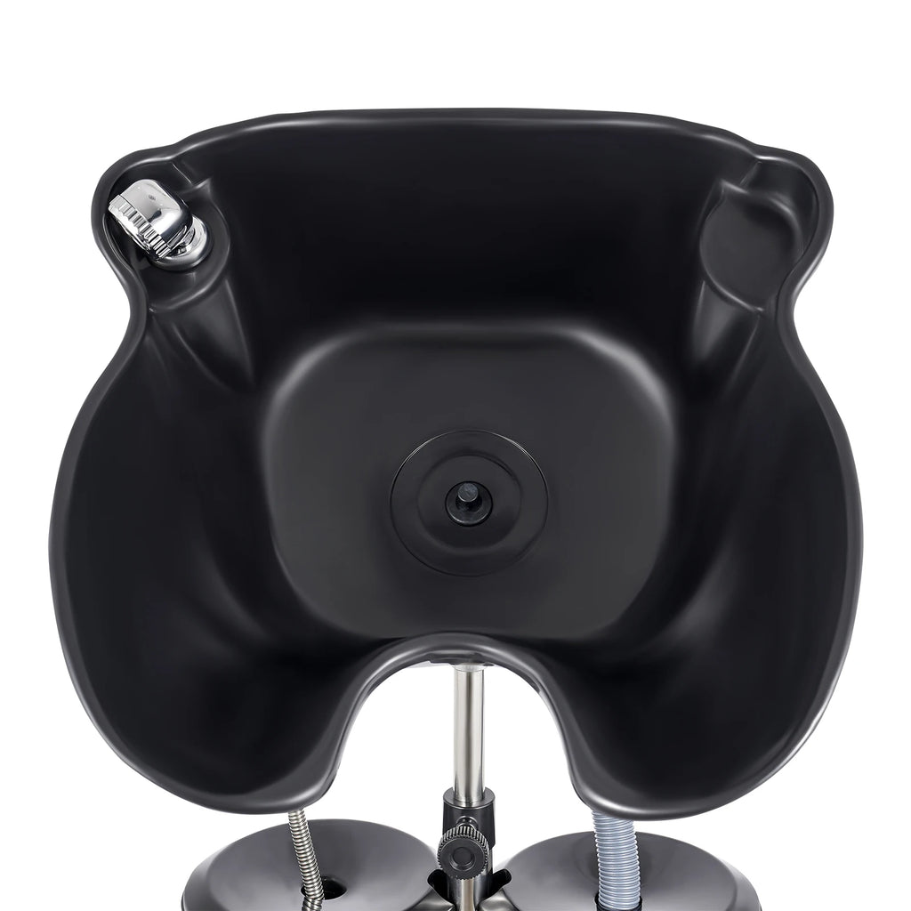 Portable Shampoo Bowl Hair Washing Station for Home & Barber Washing Hair with Dual-Bucket Design Height Adjustable