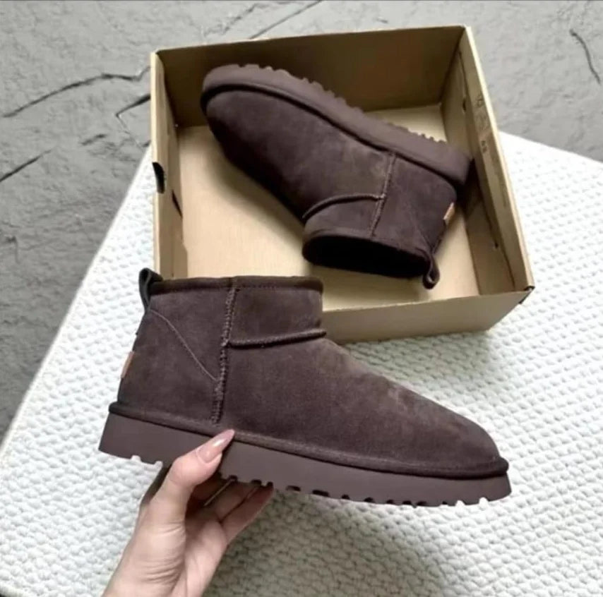 2026 New Classic Ultra Mini Platform Boots Leather Suede Wool Comfort Winter Womens Fur Slippers K98 ‮34-53 SeziS UggS