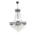 Unique Elegant Crystal Chandelier with Adjustable Chain Soft light for High Ceiling Foyer Entryway Living Room Dining Room