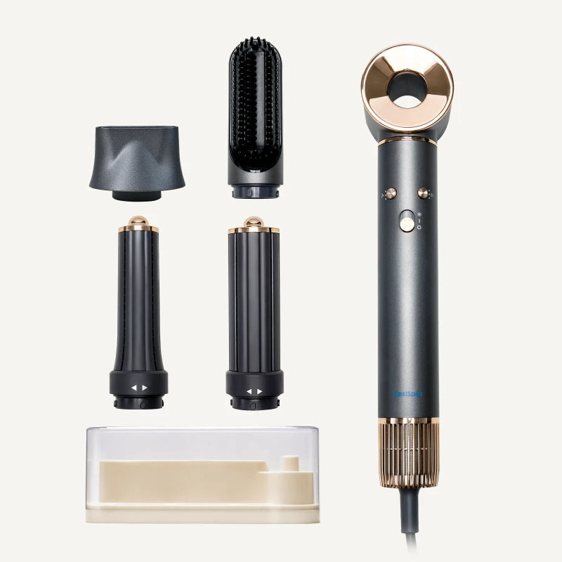 5-in-1 Multi-Functional Hair Dryer: Fast Drying, Intelligent Heat Control  600 Million Negative Ions for Frizz-Free Styling