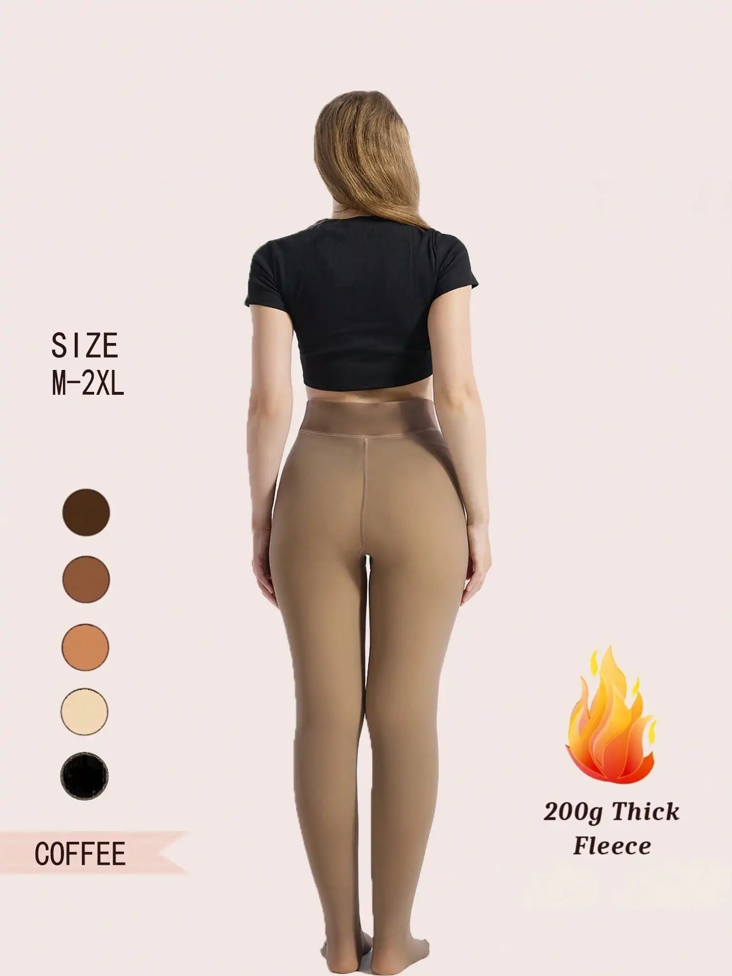 Woman Thermal Tights Sexy Translucent Fleece Leggings Pantyhose Slim Winter Warm Thick Velvet Stockings Female Streetwear Pants