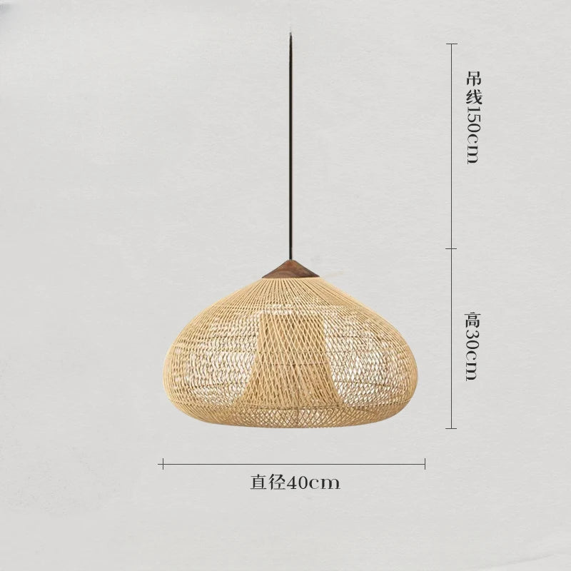 Southeast Asian Vintage Pendant Lights Hight Quality Rattan Lamps Dining Room Restaurant Kitchen Light Fixtures Loft Luminaries