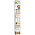 8-Tier Media Tower Rack, 11.6 X 9.3 X 70.9 Inches CD DVD Slim Storage Cabinet with Adjustable Shelves, Tall Narrow Bookcase Disp