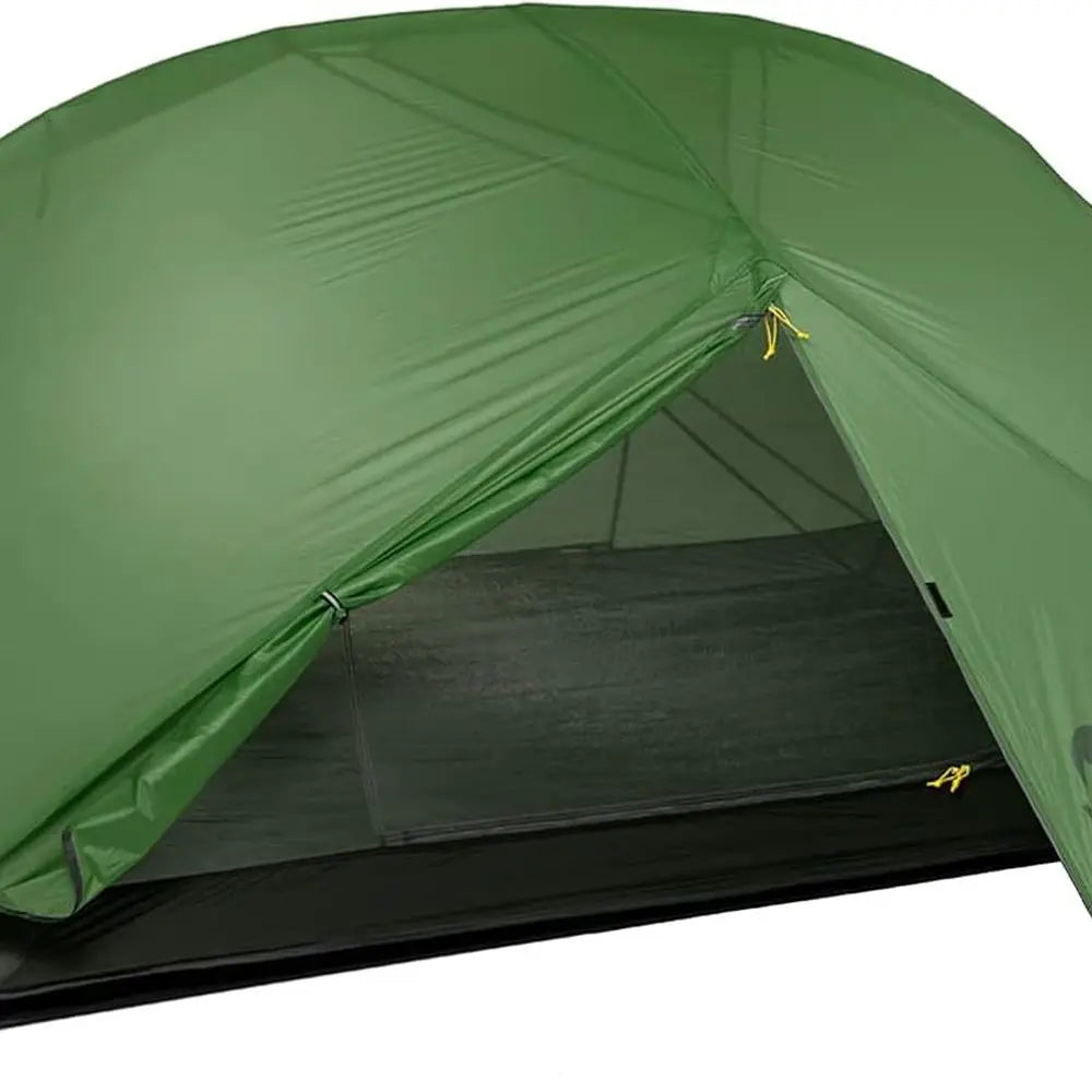 Lightweight 2-Person 3-Season Waterproof Hiking Tent with Double Crossbars for Easy Setup and Double Layer Protection, Ideal for