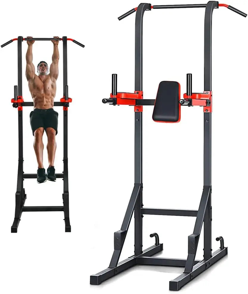 Multi-function Power Tower, Heavy-duty Pull Up Bar Stand for Pull-ups, Push-ups, Vertical Knee, Leg Raises, Dip Stand, Strength