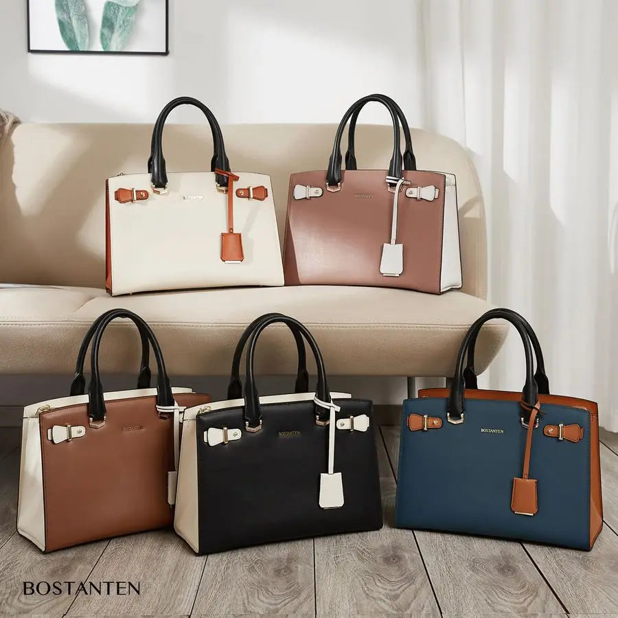 Leather Handbag Designer Satchel Purses Top Handle Shoulder Totes Crossbody Bag