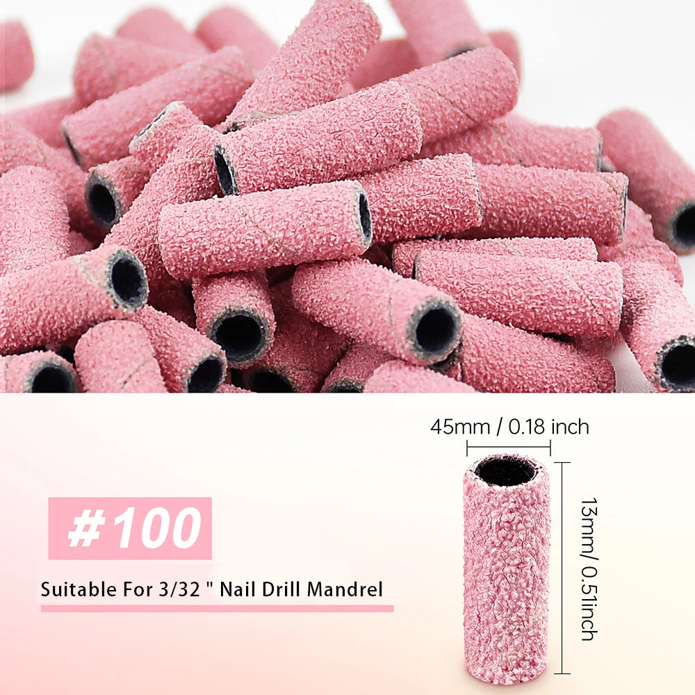 5000Pcs/Case 3mm Pink Mini Sanding Bands for Electric Nail Drill Nails Tool Accessories