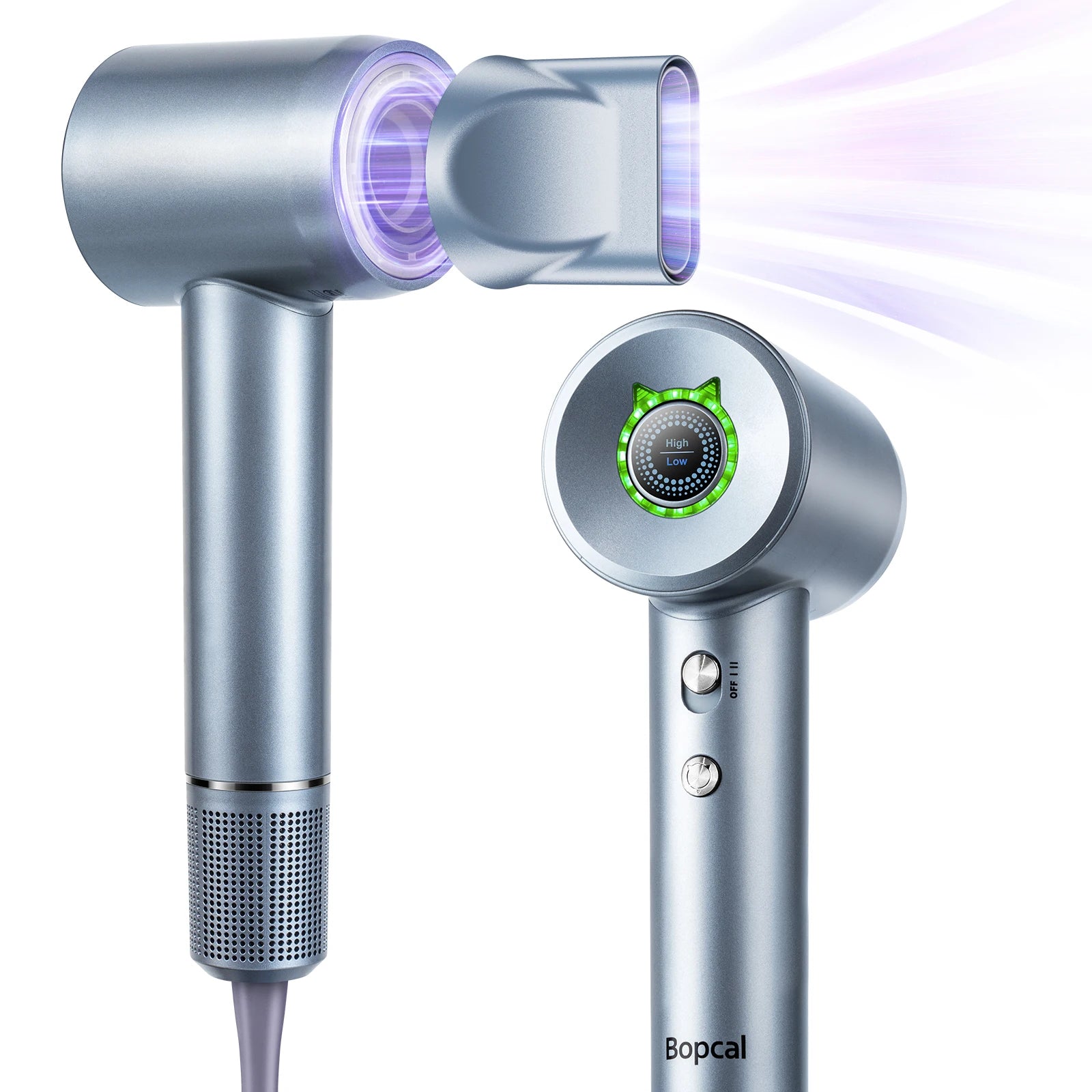 5-in-1 Multi-Functional Hair Dryer: Fast Drying, Intelligent Heat Control  600 Million Negative Ions for Frizz-Free Styling