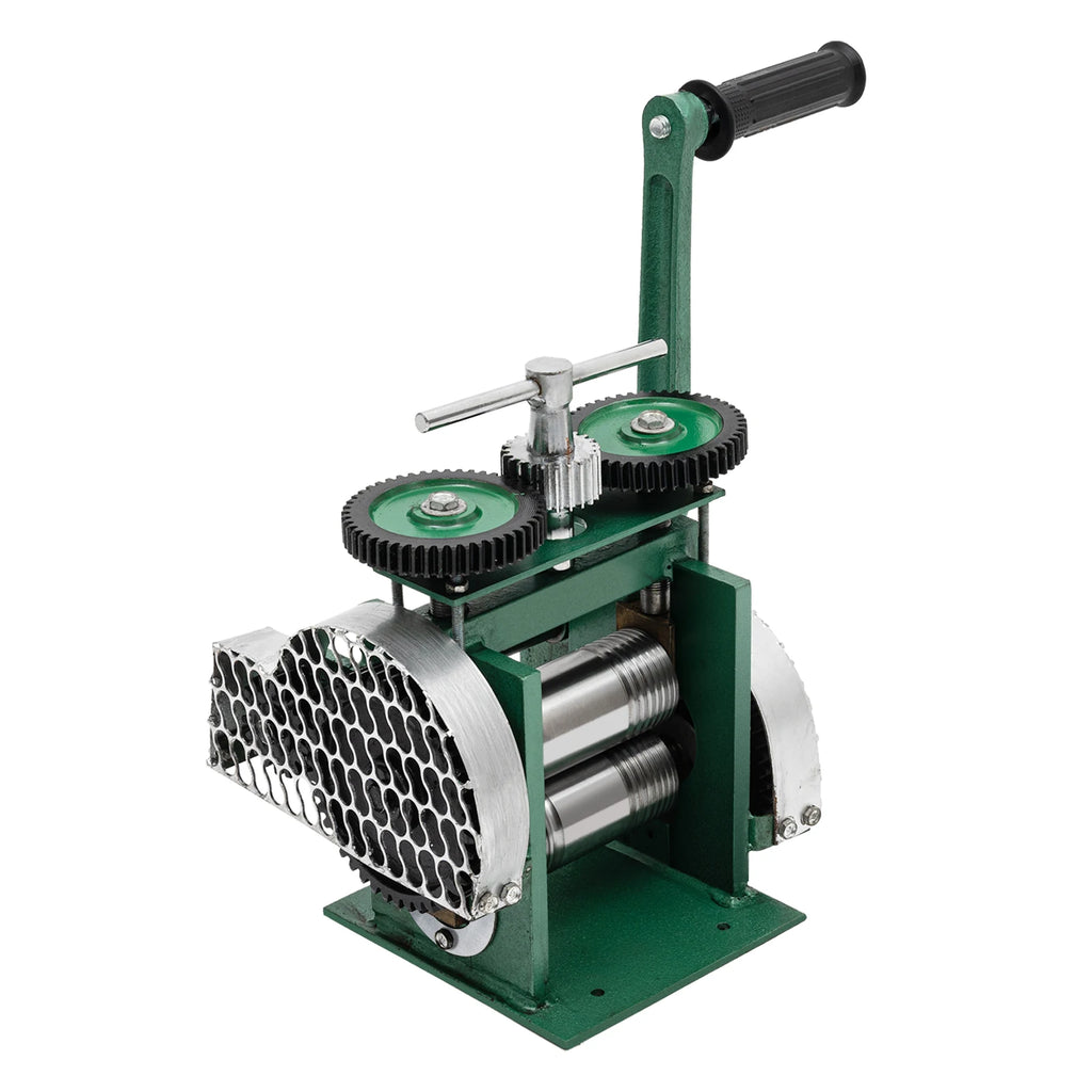 3-in-1 Rolling Mill Machine Manual Jewelry Rolling Mill Machine for Gold Silver Copper Metal Sheet Adjustable Press Thickness
