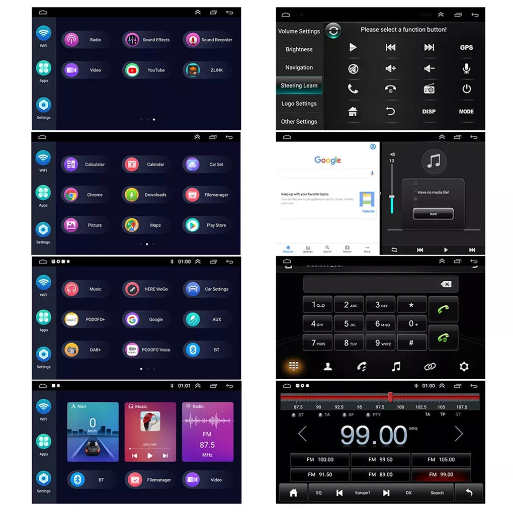 Hands-free Car Radio With Screen Display And Power Off Memory Function Car Play Stereo Android Auto 1+32G