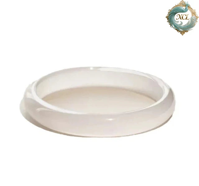 White Moonlight Lychee-Shaped Bracelet, Wome Natural Ice Chalcedony Jade Bracelet Exquisite Gemstone Jewelry Gift for Girlfriend