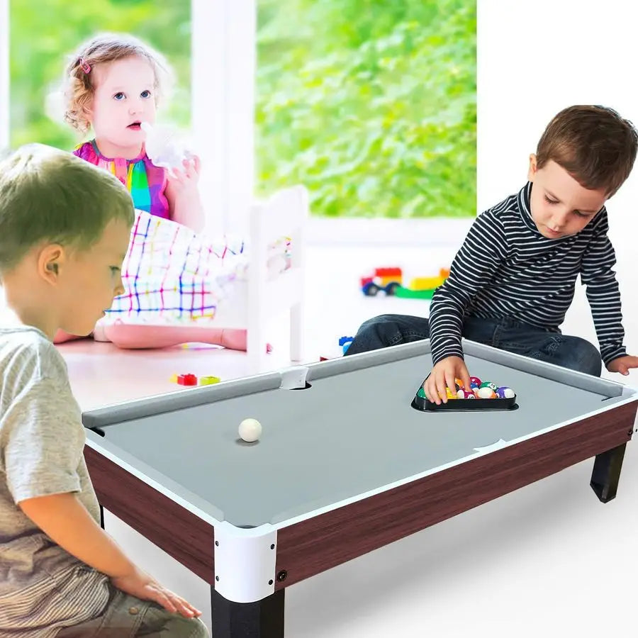 40 Inch Pool Table Top, 3.5FT Mini Pool Table Top, Small Wooden Snooker Tabletop, Billiards Tabletop Set with Full Accessories