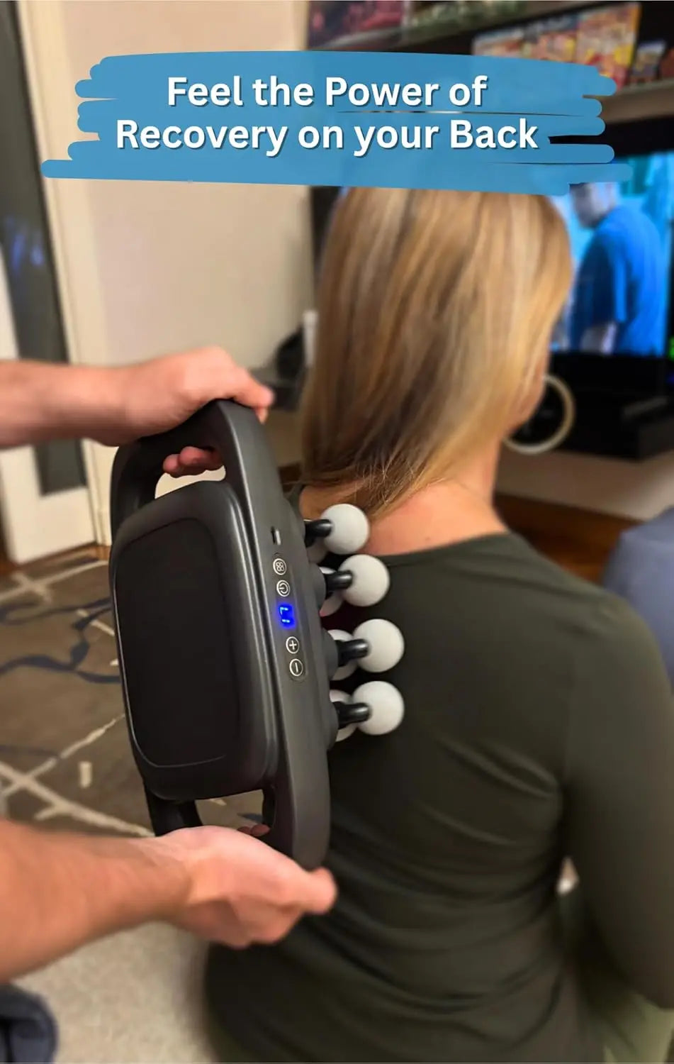 Deep Tissue Massage Gun with 16 Heads, Quiet & Portable for Neck, Shoulder, Back Pain Relief - Ideal Gift