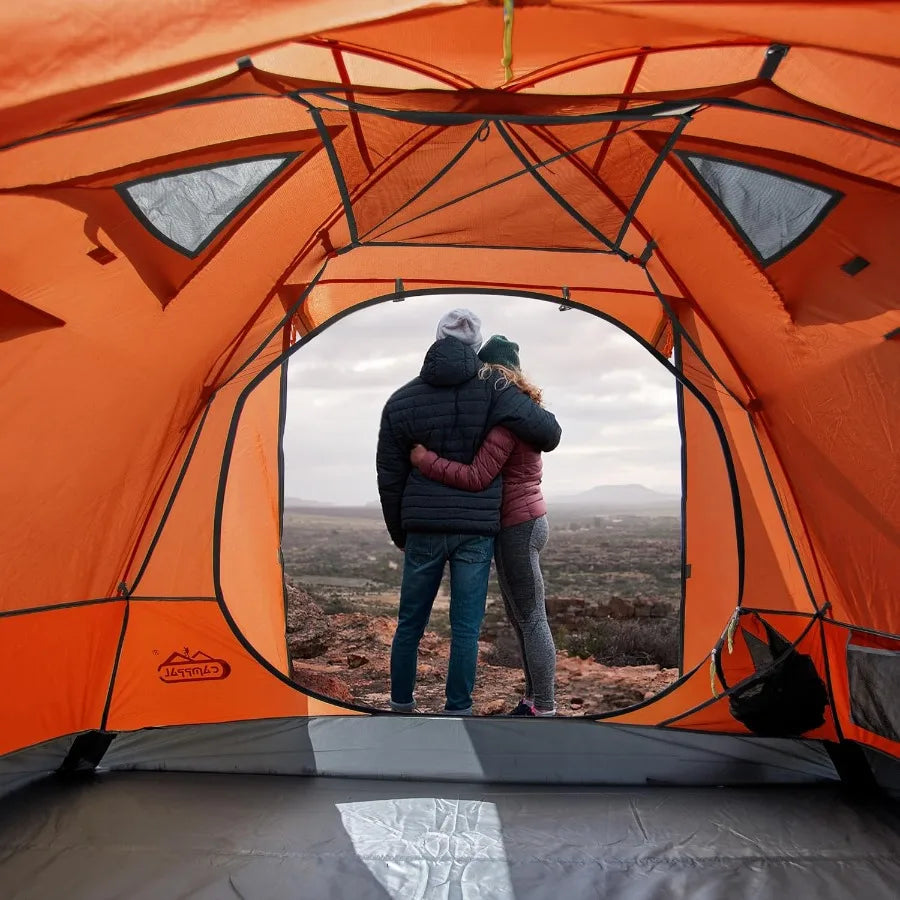 23 Person Backpacking Tent with Double Door 2 Vestibule Waterproof Windproof Lightweight Easy Set Up 3 Season 2 Man Two Person