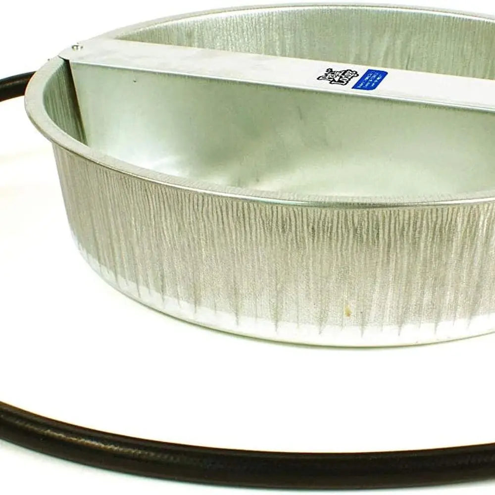 Dry Food Automatic Steel Dog Feeder 25 Pound Capacity & 13-Quart Galvanized Steel Ever Full Pet Water Bowl Dish