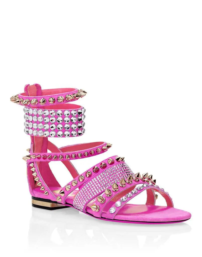 Philipp Plein Unisex Suede Sneakers Sports-Inspired Casual Outdoor & Beach Footwear