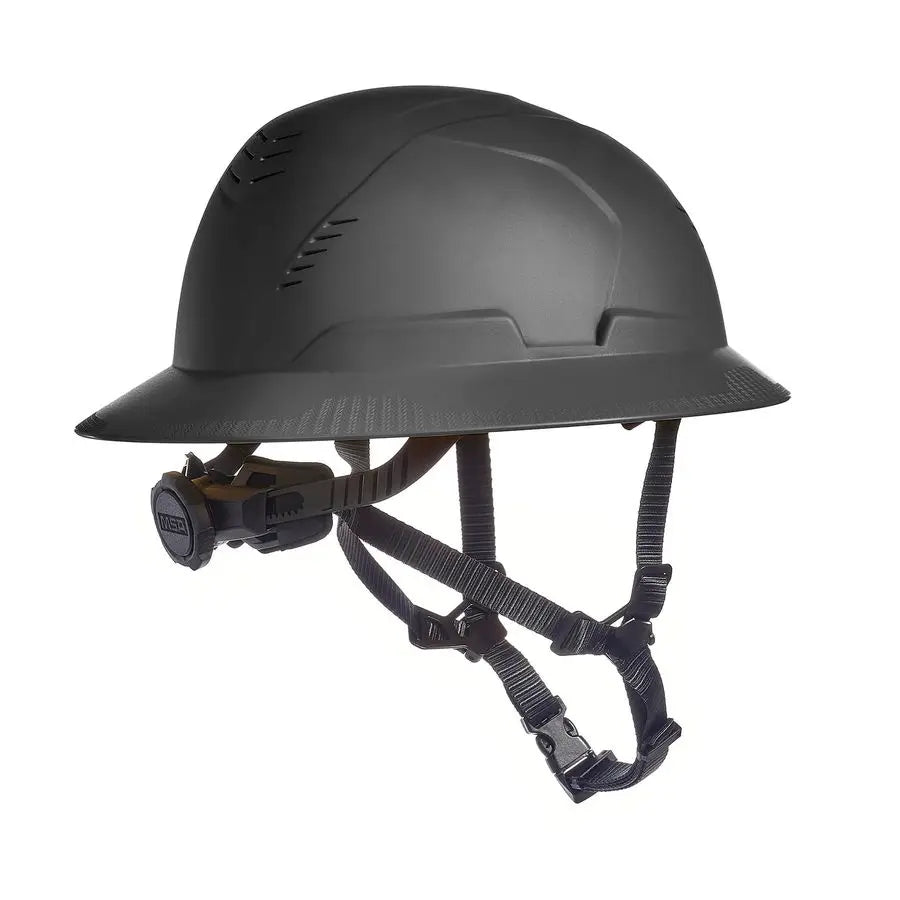 10250582 VGard H2 Full Brim Safety Type 2 Helmet Comfortable Ratchet Suspension and Integrated Chinstrap, Vented, MediumStandard
