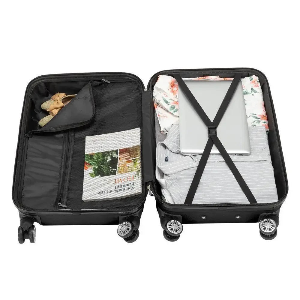 4 Piece Suitcase Luggage Set Hardside Suit case with Spinner Wheels TSA Lock