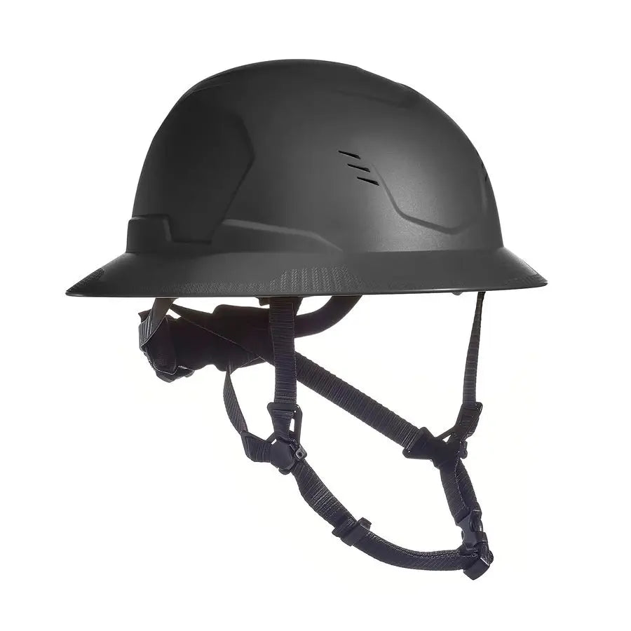 10250582 VGard H2 Full Brim Safety Type 2 Helmet Comfortable Ratchet Suspension and Integrated Chinstrap, Vented, MediumStandard