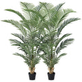 5FT Tall Fake Palm Trees with UV Resistant Leaves, Potted Faux Areca Palm Plant for Indoor Outdoor, Large Floor Plants for Home