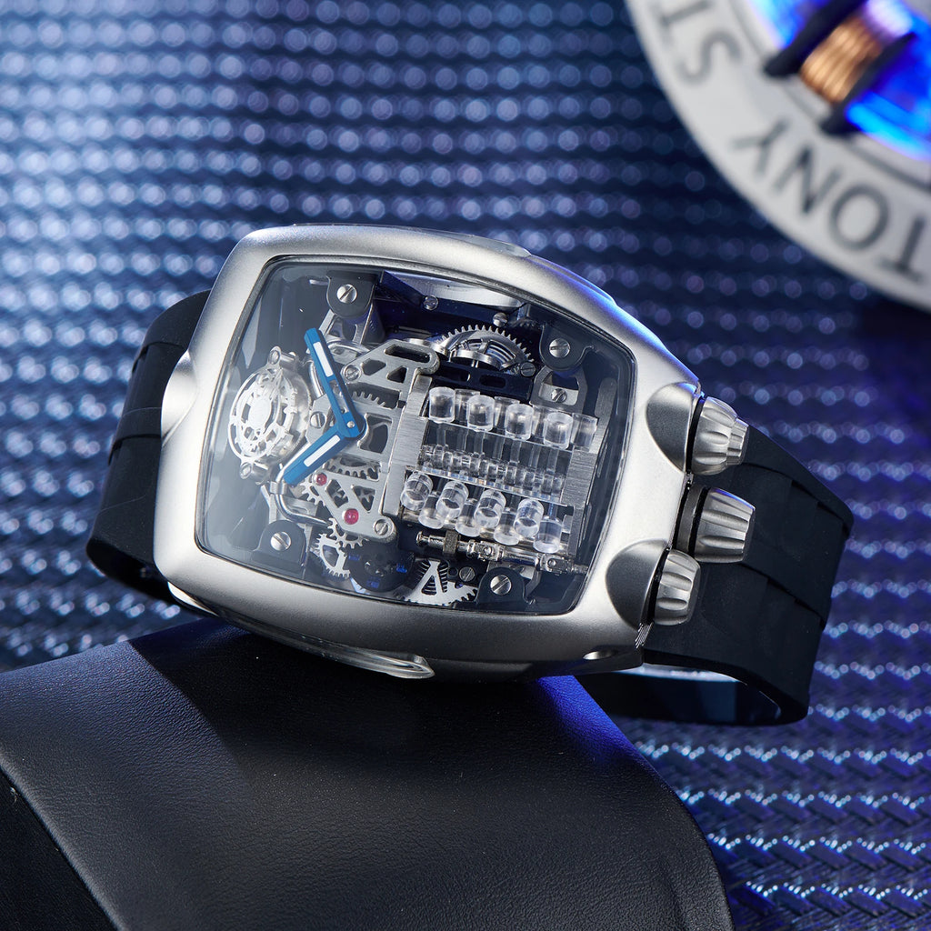OBLVLO men's mechanical watches, purely hand-wound mechanical watches, creative men's watches, men's timepieces, men's watches
