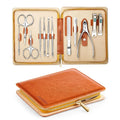 Set, Pedicure Sets, Nail Clipper Sets, Stainless Steel Professional Nail Cutter Kits with Travel Case 12 Count