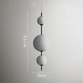 Modern Designer LED White Glass Beads Pendant Chandelier Cafe Bar Bedroom Kitchen Round Ball Hanging Lighting Fixture Home Decor
