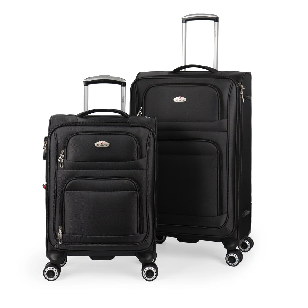 TSA Lock Luggage Set 20in+26in/20in+30in Waterproof Lightweight Softside Softshell Suitcase Expandable Rolling Luggage Travel