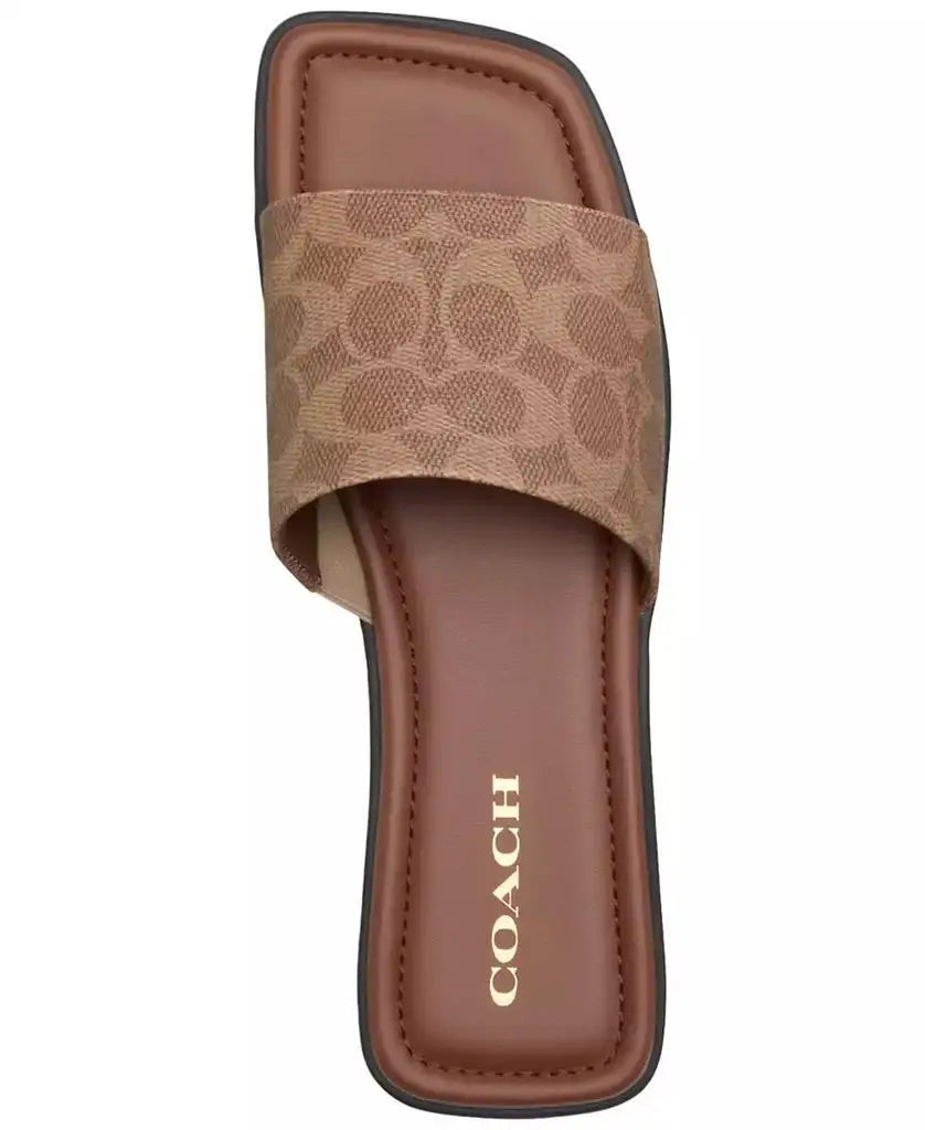 COACH | Florence "C" Logo Lug-Sole Slide-On Sandals