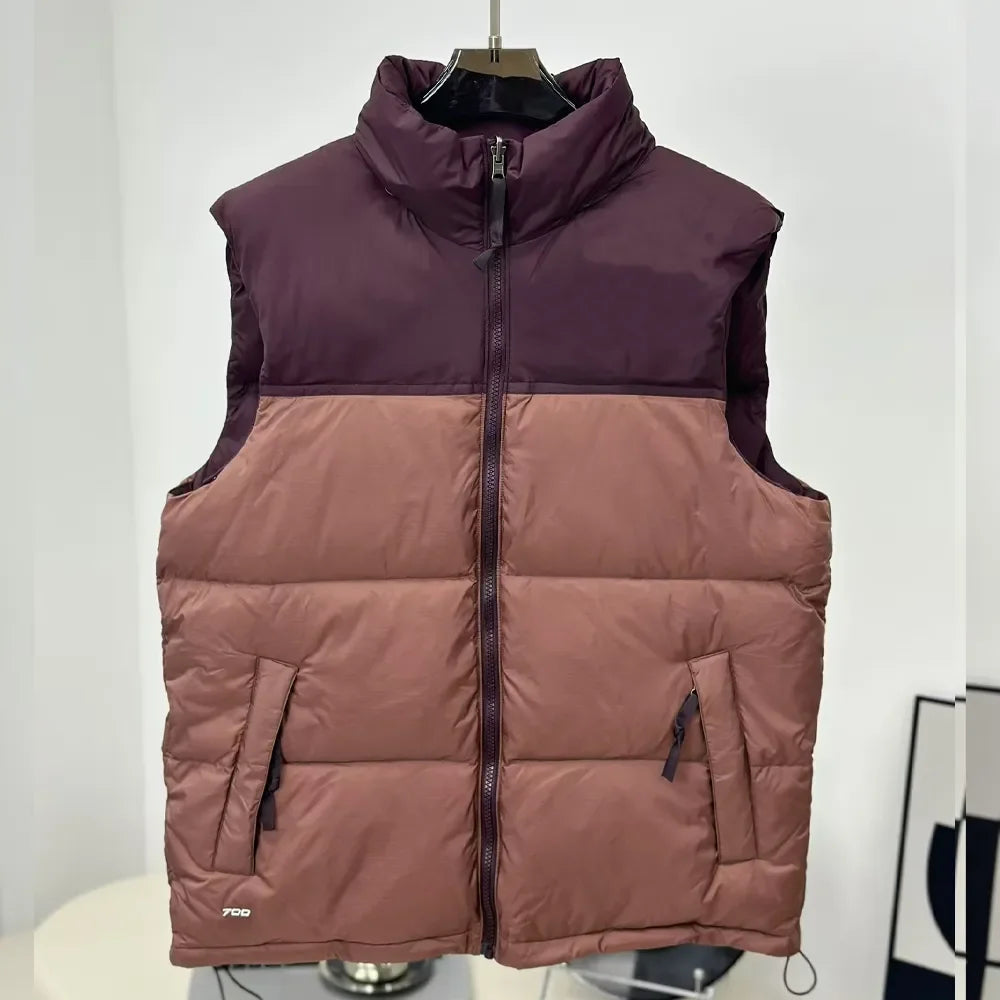 2025 Mens Vest Designer Puffer Gilet Graphics Mensdesigner Vest Weste Waistcoat Feather Material Loose Coat Fashion Trend Couple