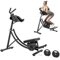 Deluxe Abdominal Crunch Coaster, Ab Machine, Foldable Abdominal Exercise Machine, 6 Pack ABS Workout Equipment for Home gym with