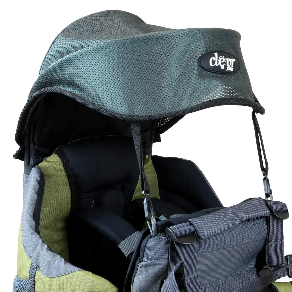 Canyonero Camping Baby Backpack Hiking Kid Toddler Child Carrier with Stand and Sun Shade Visor, Army Green