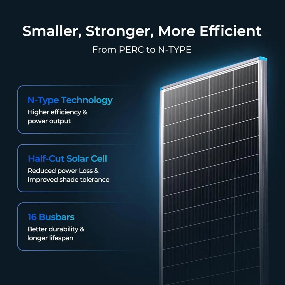 400 Watt Solar Panel 24 Volt, 2Pcs 200W Solar Panels 16BB 25% High-Efficiency, PV Module Power Charger for RV Marine Cabin