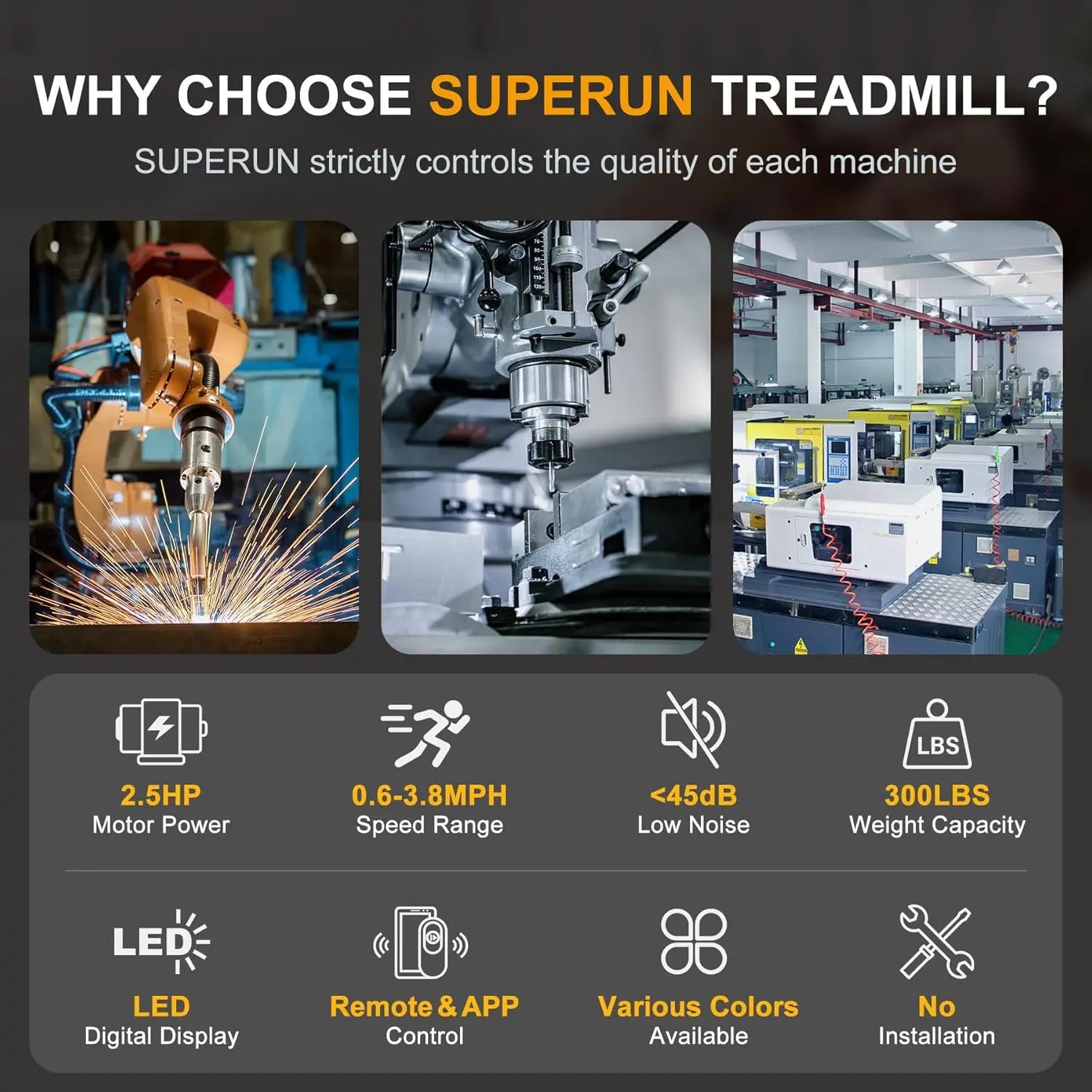 Walking Pad, Under Desk Treadmill, 3 In 1 Portable Treadmill With Remote Control LED Display, 2.5 HP Quiet Walking