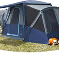 Family Camping SUV Tent: 5-9 Person, Weather-Resistant with Screen Porch and Awning, Portable for Van or Car, Includes Rainfly a